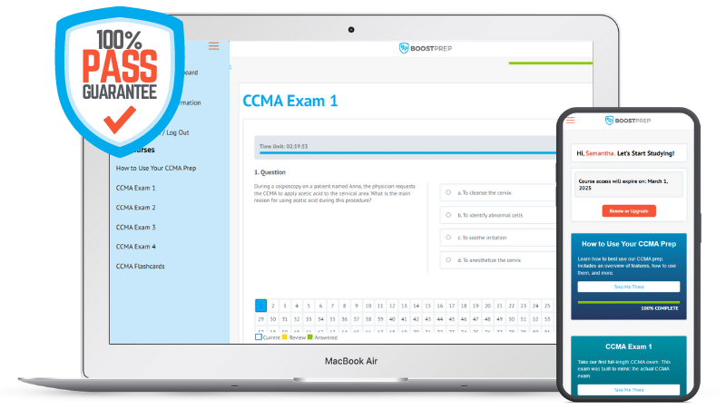 An image showing an inside look into the BoostPrep CCMA course