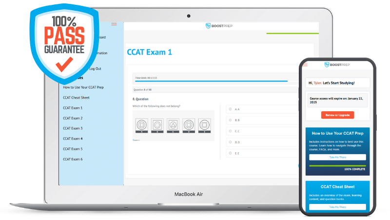 An image showing the BoostPrep CCAT course